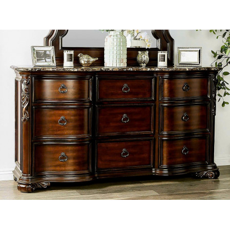 MB6615 - Imperial : Tủ 9 Ngăn Kéo + Mặt Tủ Đá Hoa Cương